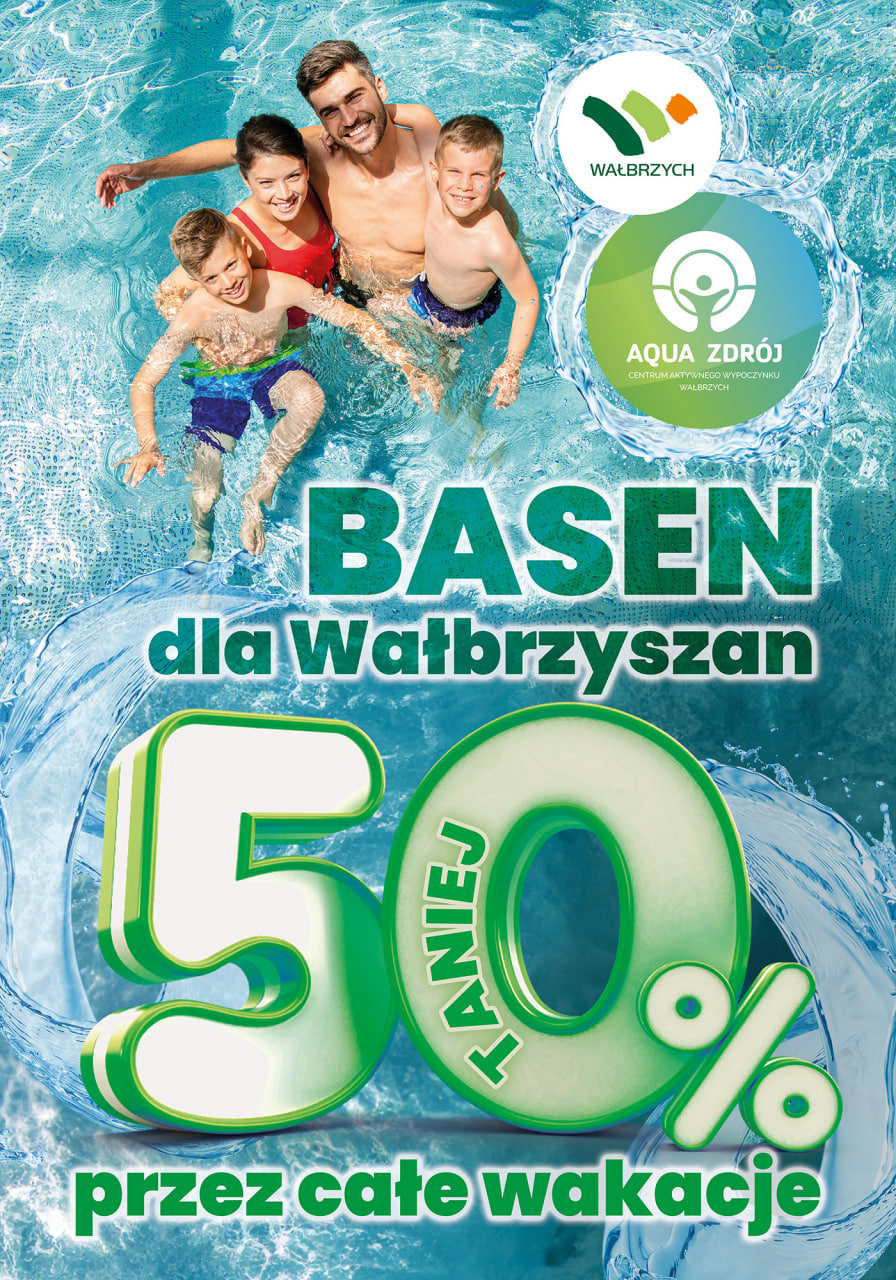 Basen 50% taniej przez całe wakacje 
