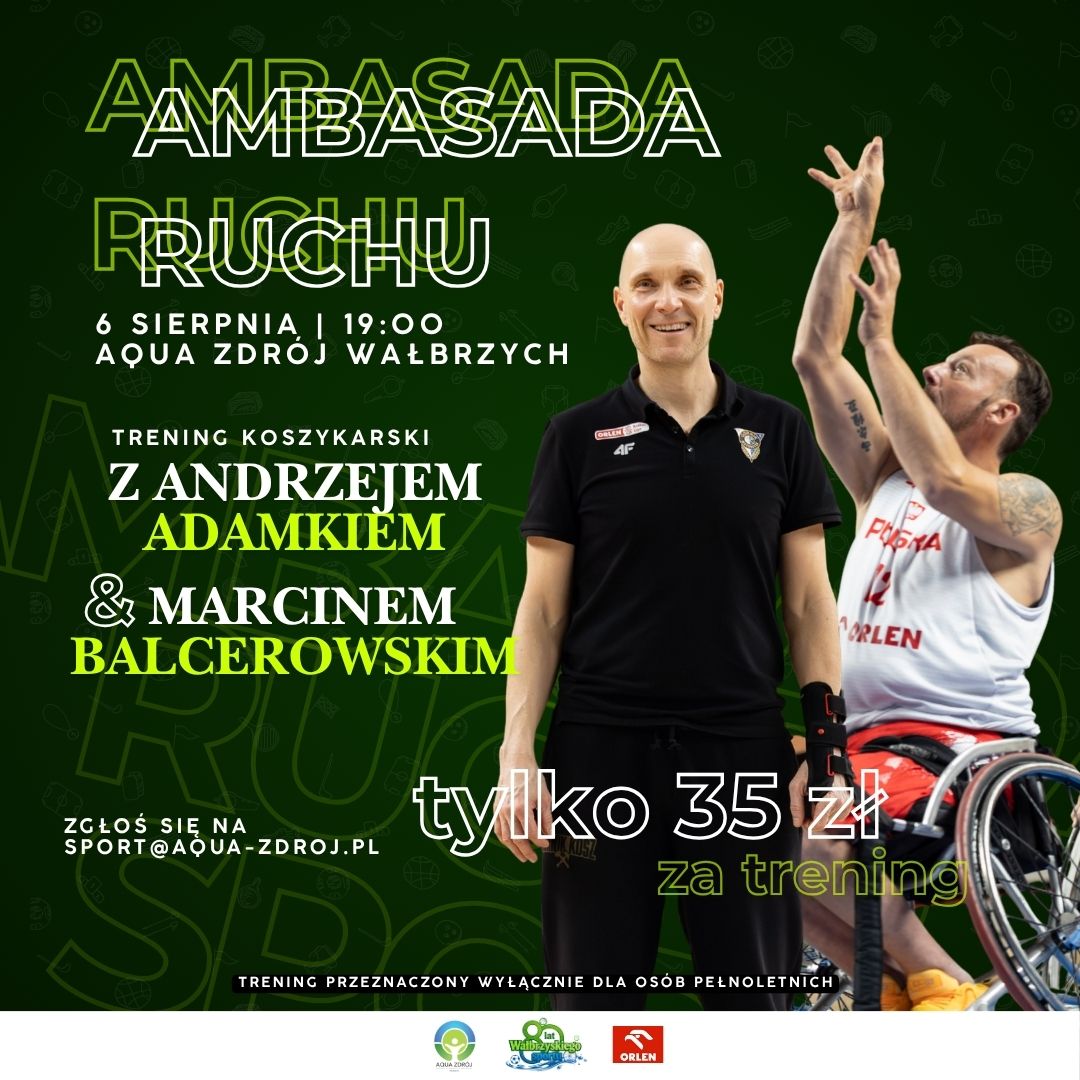 Ambasada Ruchu. Trenuj z Andrzejem Adamkiem i Marcinem Balcerowskim!
